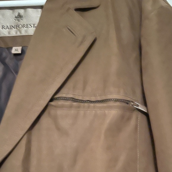 Rainforest Brown Jacket Long coat size XL 🟤 MENS outdoor - Picture 4 of 6